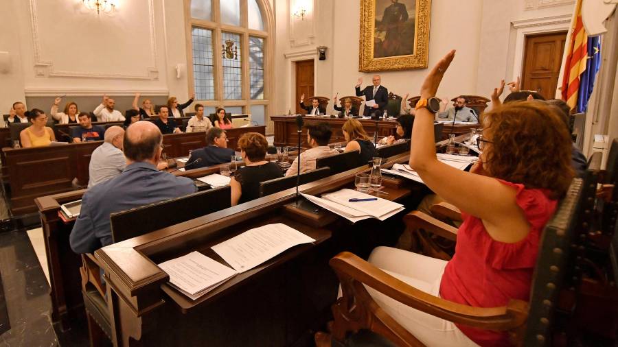 Imagen de la sesión plenaria del Ayuntamiento de Reus de este mes de septiembre. FOTO: Alfredo González