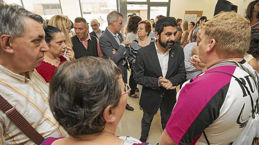 El conseller de Treball, Afers Socials i Famílies, Chakir el Homrani, va inaugurar ahir al matí el Club Social Terres de l’Ebre, amb seu a la ciutat d’Amposta. FOTO: Joan Revillas