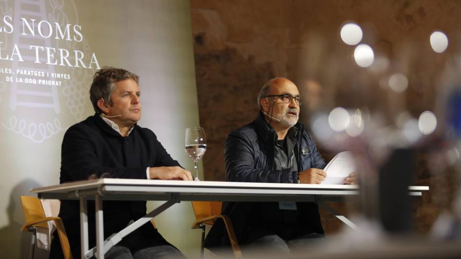 El viticultor Álvaro Palacios y el presidente de la DOQ Priorat, Sal·lustià Álvarez. FOTO: ACN