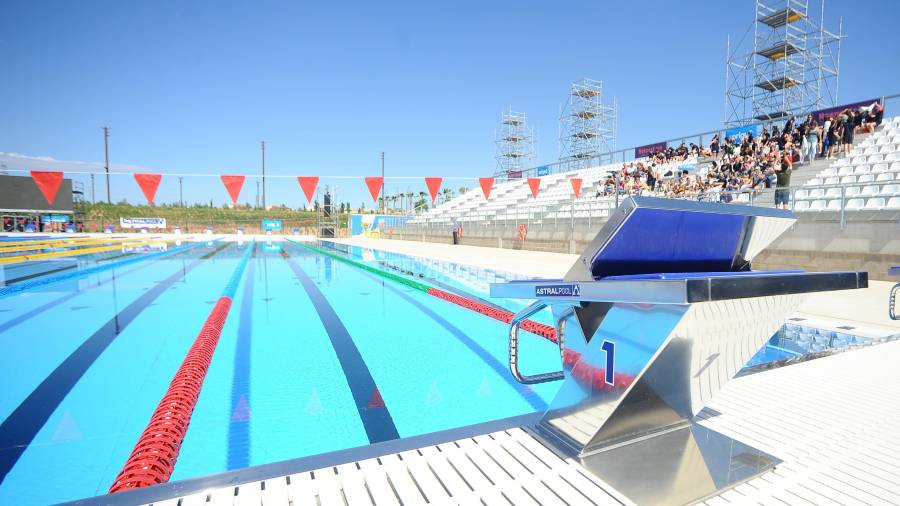 Imagen del aspecto que ofrece la nueva piscina olímpica del Anillo Mediterráneo. FOTO: Alfredo González