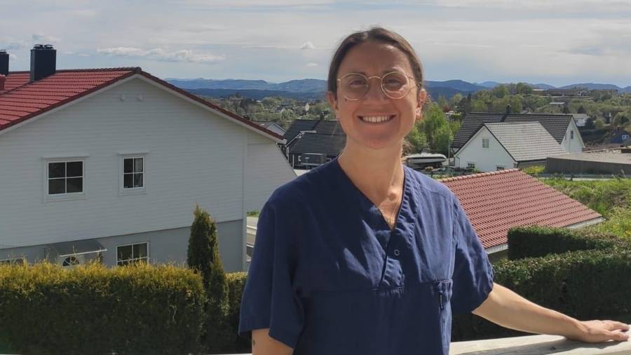 Blanca Giró trabaja como enfermera en Noruega desde septiembre del año pasado. FOTO: CEDIDA