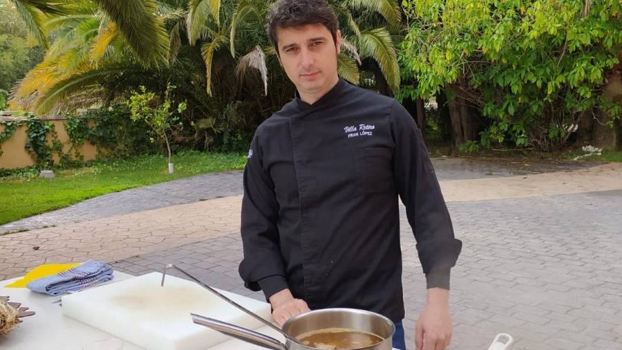 Imagen del chef Fran López, del Restaurante Villa Retiro de Xerta. FOTO: CEDIDA