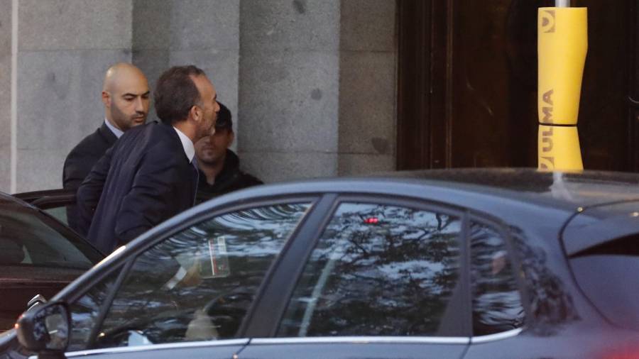 El presidente del TS, Manuel Marchena, a su llegada esta mañana al tribunal. Foto: EFE