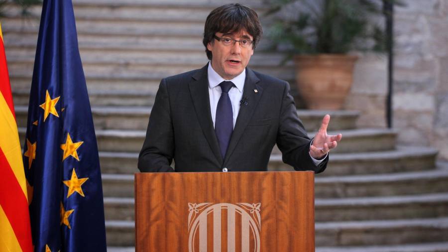 Puigdemont mantiene el escenario de president de la Generalitat. EFE