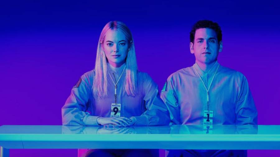 Emma Stone y Jonah Hill protagonizan esta miniserie con grandes dosis de surrealismo. Foto: Netflix