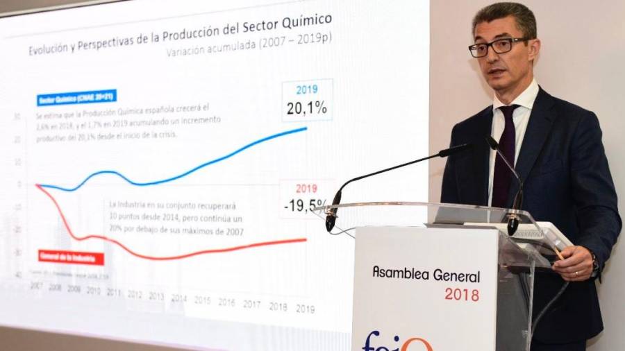 El nuevo presidente de la Federación Empresarial de la Industria Química Española. FOTO: DT