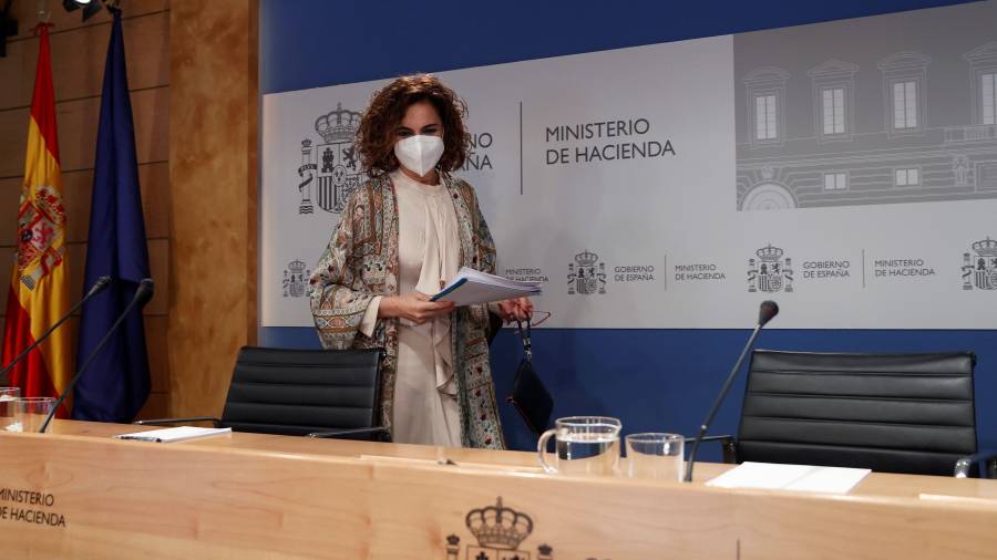 La ministra de Hacienda, María Jesús Montero. FOTO: EFE