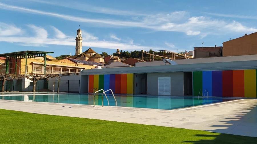 La nova piscina municipal de Vila-rodona, amb les obres ja acabades. FOTO: DT