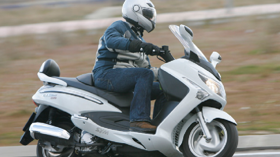 Imagen de una motocicleta de la marca SYM