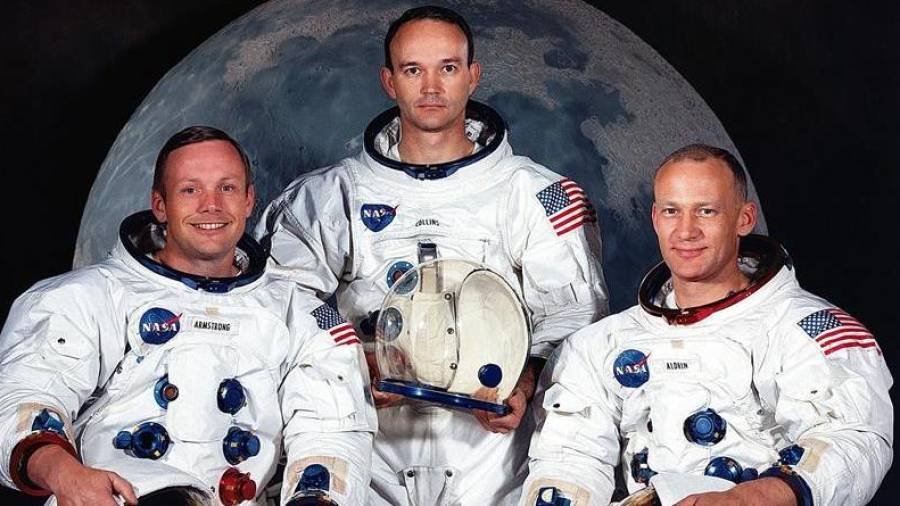 Els tres astronautes que ara fa 50 anys van fer història.
