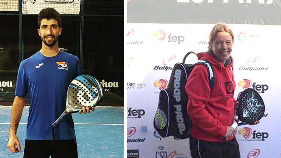 Alex Casas (MéSK Pàdel Tarragona) y Graciela Ferré (Club Tennis Tarragona). Foto: Facebook