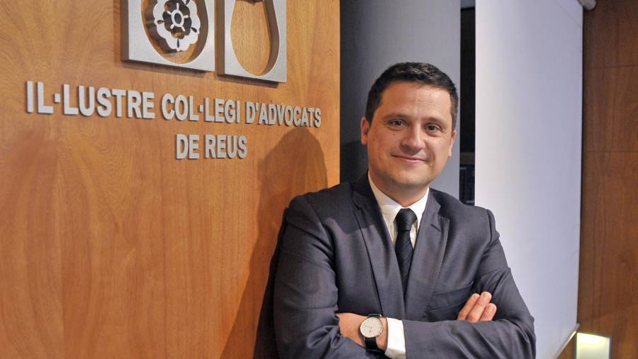 Sergi Guillén és el responsable de la Comissió de Formació del Col·legi d'Advocats de Reus. Foto: Alfredo González.