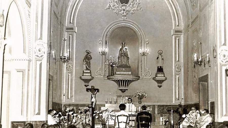 1970. Antic convent dels antonians, succeïts pels mercedaris, ara sala de plens de la Diputació.. FOTO: TARRAGONA ANTIGA / MERCÈ GARRIGÓS DALMAU