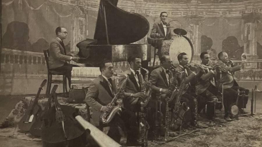 Fotografia de la fundació de l’orquestra The Melody Jazz. FOTO: FONS ORQUESTRA MELODIA