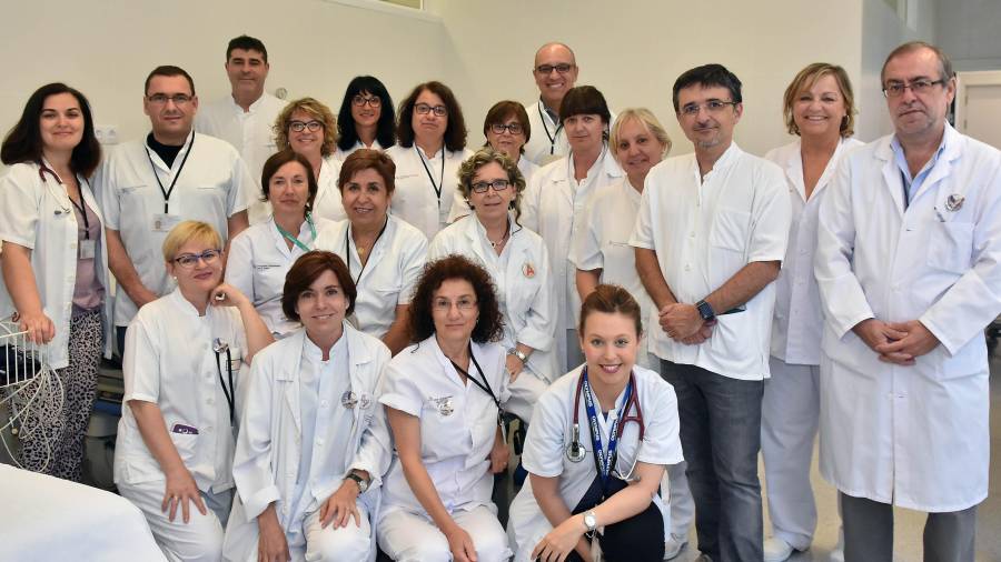 Imagen de grupo del servicio de Aparato Digestivo y Pruebas Especiales del Sant Joan de Reus. Foto: A.González