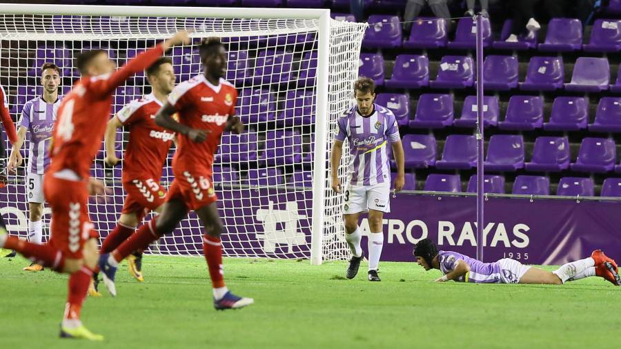 El Nàstic superó al Valladolid por 0-3 en su visita al estadio de Zorrilla en la primera vuelta. FOTO: