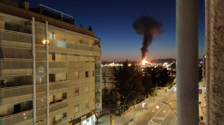 La explosión vista desde Sant Pere i Sant Pau