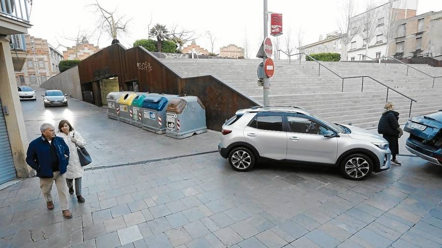 Las polémicas obras del no parking Jaume I se paralizaron en febrero de 2008. FOTO: PERE FERRÉ
