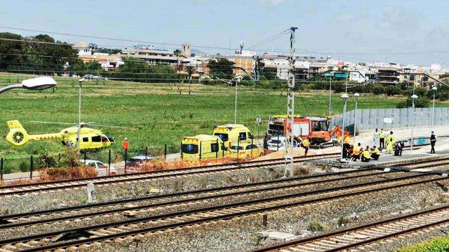 Los hechos han pasado a un kilómetro de la estación de Cunit.