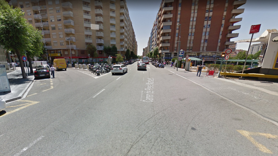 La Guàrdia Urbana detuvo al ciudadano en la calle Pere Martell en Tarragona. Foto: Google Maps.