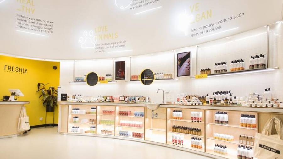 Imagen de una de las tiendas de Freshly Cosmetics. Foto: Freshly