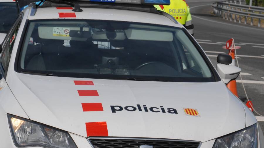 Imagen de archivo de un control de los mossos. Cedida