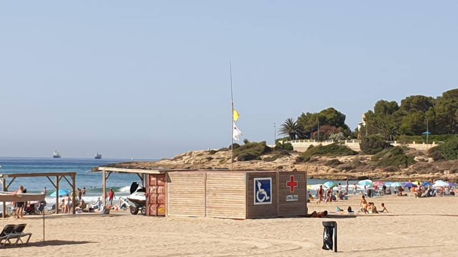 Imagen de la playa de l'Arrabassada en Tarragona. Foto: DT