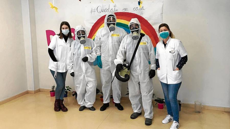 Los profesionales de Sahicasa han trabajado en varios centros de salud de Tarragona durante la pandemia. Foto: Cedida