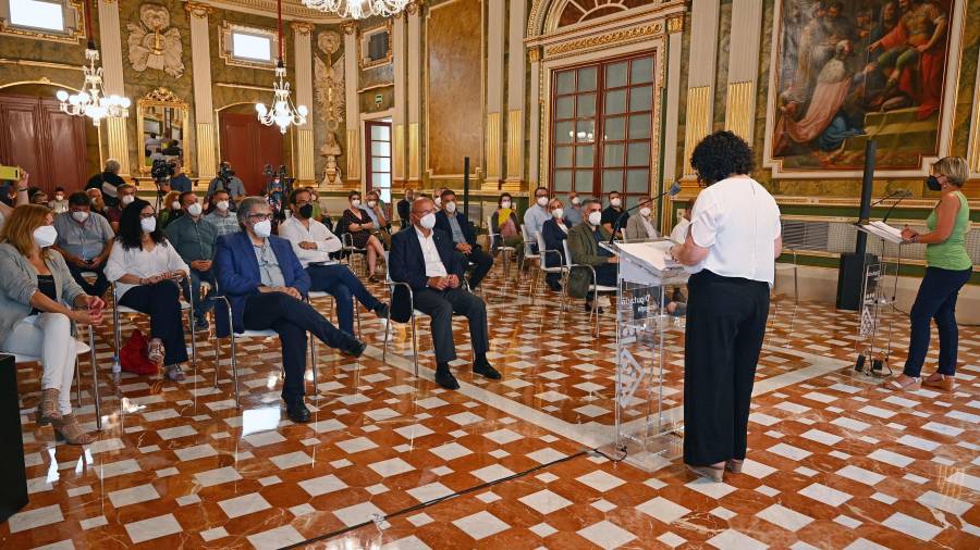 El acto tuvo lugar ayer tarde en el Palau Bofarull de Reus. FOTO: ALFREDO GONZÁLEZ