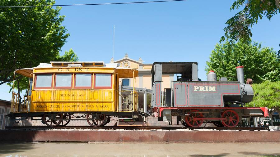 La locomotora de vapor 020T RS 3 llamada Prim. FOTO: Ajuntament de Salou