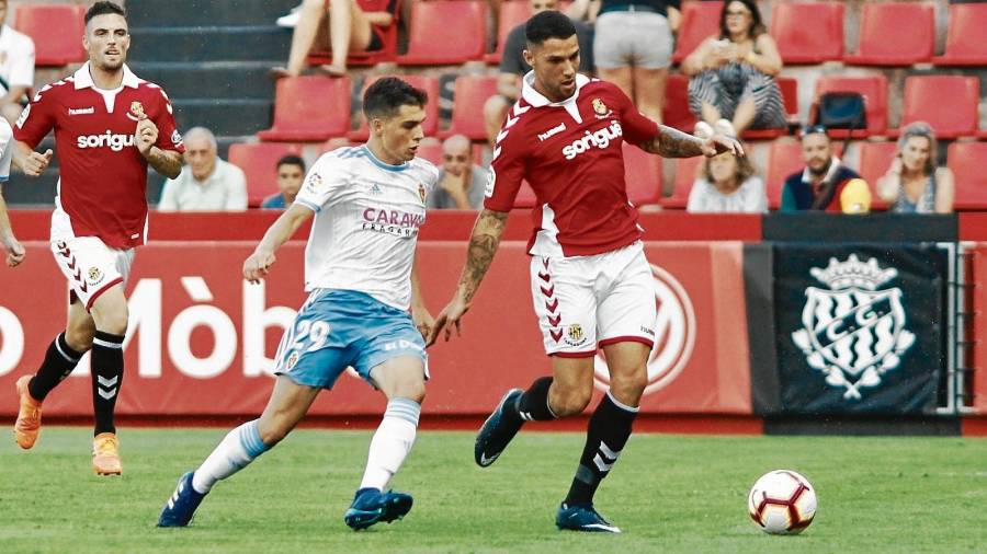 Nàstic y Zaragoza se midieron en verano en un partido amistoso en el que se impuso el cuadro grana con gol de Maikel Mesa.