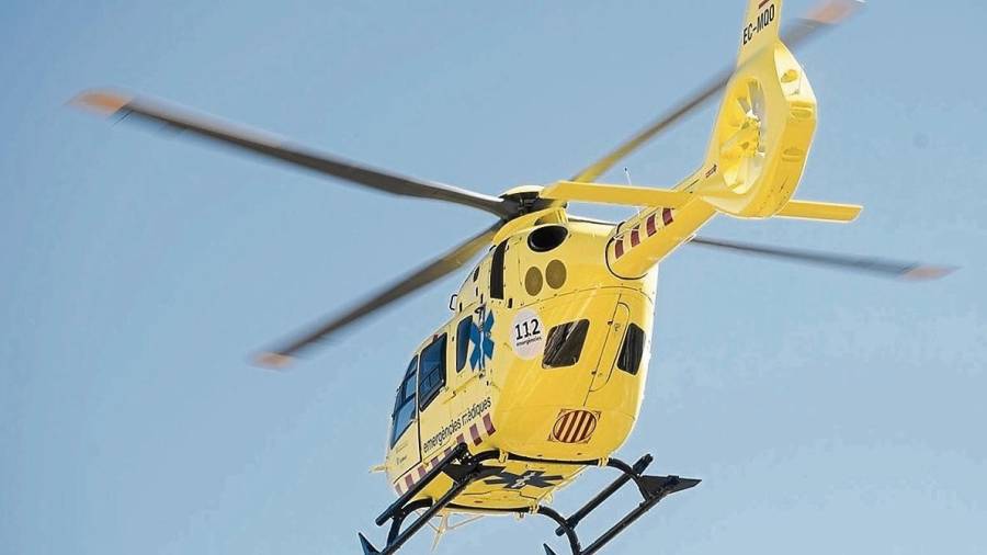 Helicóptero medicalizado del SEM. FOTO: DT