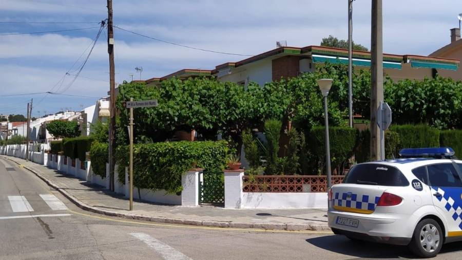 La vivienda que hace esquina entre Camí del Prat y Via Hercúlea. FOTO: Policia Altafulla