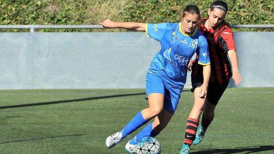 Joana Roig en un partido de esta temporada con el Cambrils Unió. FOTO: Xavi Guix