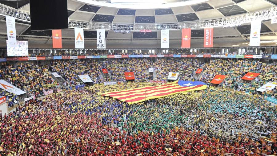 Imagen de archivo de la Tarraco Arena Plaça durante la celebración del Concurs de Castells del año 2018.FOTO: ALFREDO GONZÁLEZ/DT