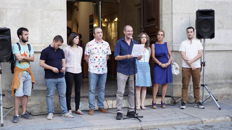 L'actor i humorista Oriol Grau llegí el manifest