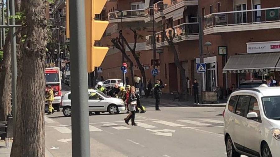 Imagen del accidente de esta mañana en Tarragona. FOTO: DT