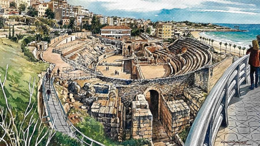 El Anfiteatro romano.
