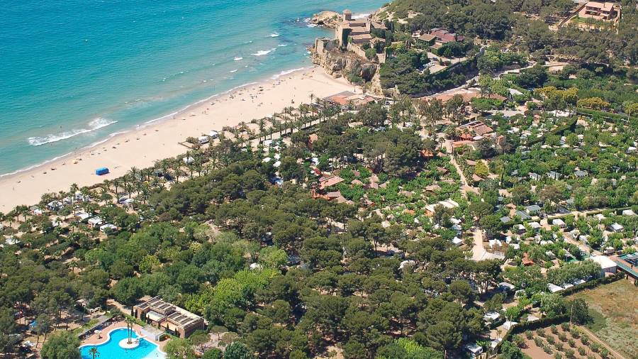 Imagen aérea del cámping Tamarit Beach Resort, de Tarragona