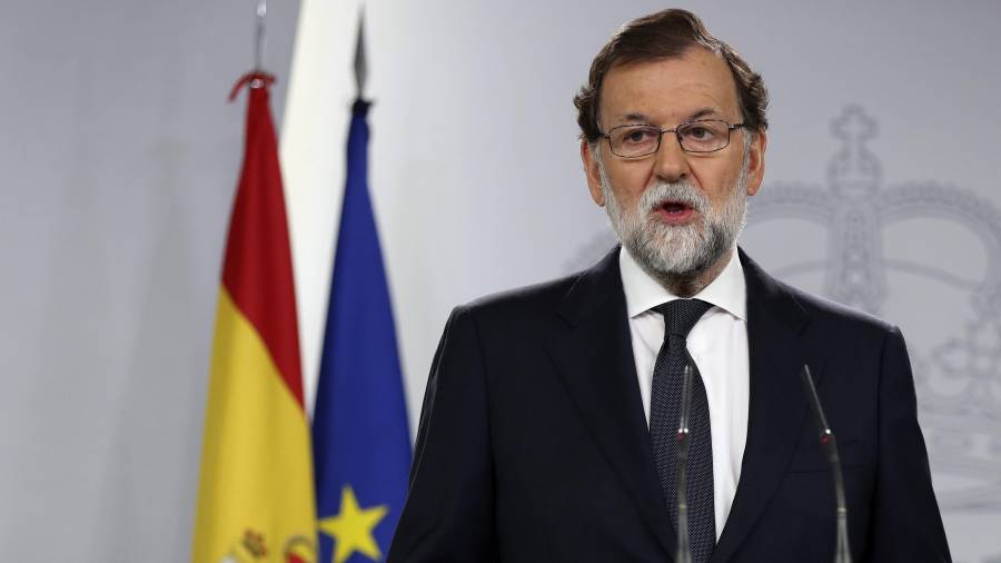 Mariano Rajoy, aquest vespre des de la Moncloa. Foto: DT