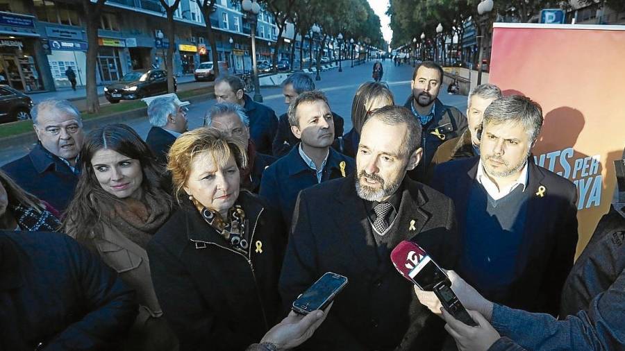 Ayer se presentó en sociedad la candidatura de Junts per Catalunya en Tarragona. fOTO: Pere Ferré