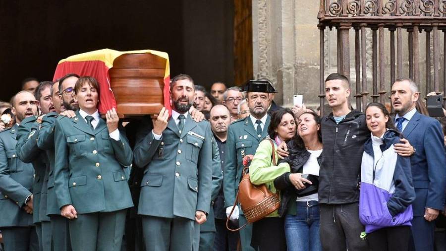 Imagen del funeral por el Guardia Civil José Manuel Arcos. FOTO: EFE