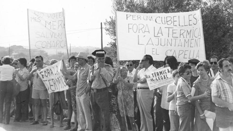 En la época hubo muchas protestas contra la fábrica. FOTO: ARXIU MUNICIPAL CUBELLES