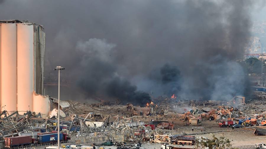 Imagen de la devastación provocada por la explosión en Beirut. Foto: EFE