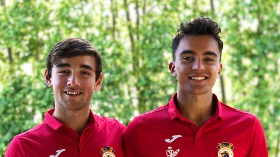 Jan Sentís y Jordi Acosta, del Nàutic Tarragona, fueron oro con el dos sin timonel juvenil. FOTO: REIAL CLUB NÀUTIC TARRAGONA