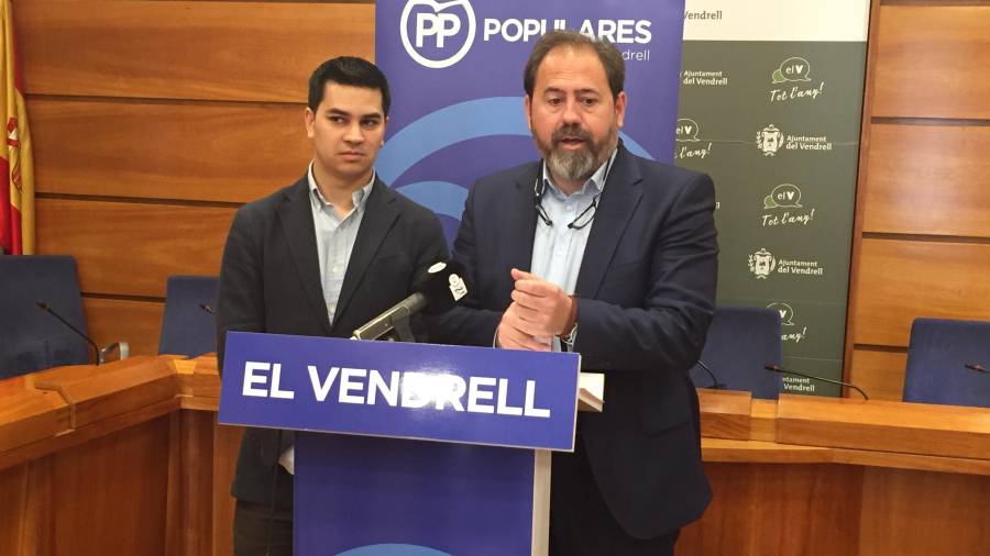 Los concejales del PP en El Vendrell.