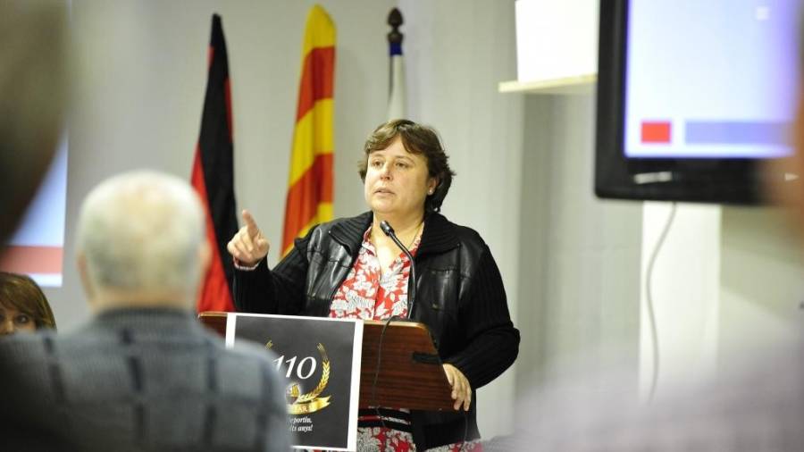 Mònica Balsells, presidenta del Reus Deportiu, uno de los clubes más afectados de la demarcación por el coronavirus. foto:reus deportiu