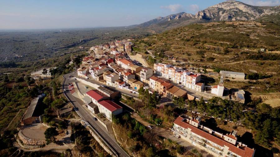 Panorámica de Mas de Barberans, un pueblo de casi 600 habitantes en el Montsià, donde siempre gana el PSC. Foto: Ajuntament