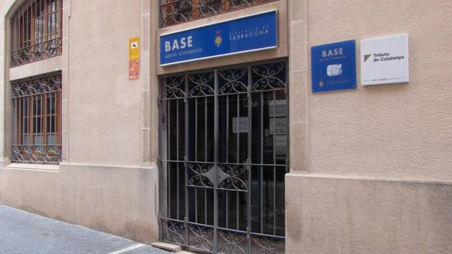 Las oficinas de Base en el centro de El Vendrell.