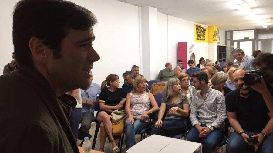 Imagen de la asamblea de militantes de este jueves de Junts per Tarragona. FOTO: Octavi Saumell